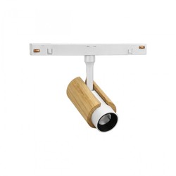Magnetic track light WLD Shift 6 W IP20, CCT (adjustable colour temperature), with switch, white – WLD+40002_CCT_WOOD