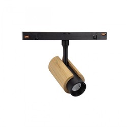 Apparecchio magnetico WLD Shift 6 W IP20, CCT (temperatura di colore regolabile), con interruttore, nero – WLD+40004_CCT_WOOD – 