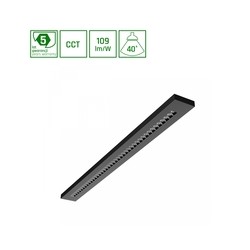 Apparecchio WLD Plank 20 W IP20, CCT (temperatura di colore regolabile), nero – foto 3