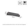 Luminaria magnética WLD Shift Grid 12 W 3000 K IP20, negro – foto 6