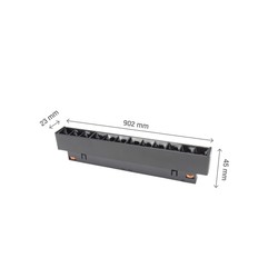 Luminaria magnética WLD Shift Grid 12 W 3000 K IP20, negro – foto 8