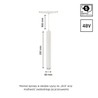 Luminaria magnética WLD Shift Hangit 12 W 3000 K IP20, suspendido, blanco – foto 3