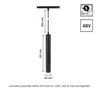 Magnetic track light WLD Shift Hangit 12 W 3000 K IP20, suspended, black – photo 2