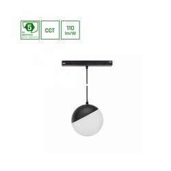 Magnetic globe light WLD Shift 5 W IP20, CCT (adjustable colour temperature), suspended, with switch, black – photo 2