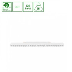 Luminaire magnétique WLD Shift Grid 22 W IP20 CCT (température réglable) avec interrupteur blanc – photo 2