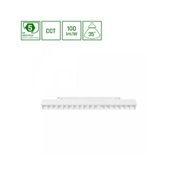 Magnetic track light WLD Shift Grid 17 W IP20, CCT (adjustable colour temperature), with switch, white