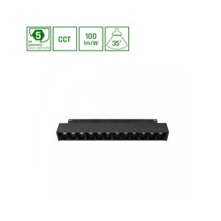 Μαγνητικό φωτιστικό WLD Shift Grid 12 W IP20, CCT (ρυθμιζόμενη θερμοκρασία χρώματος), με διακόπτη, μαύρο – φωτογραφία 2