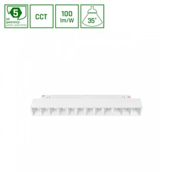 Luminária magnética WLD Shift Grid 12 W IP20, CCT (temperatura de cor ajustável), com interruptor, branco – foto 2