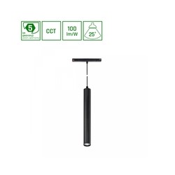 Oprawa magnetyczna WLD Shift Hangit 12 W IP20, CCT (regulowana temperatura barwowa), zwieszany, z włącznikiem, czarny