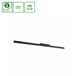 Magnetic track light WLD Shift 22 W IP20, CCT (adjustable colour temperature), with switch, black