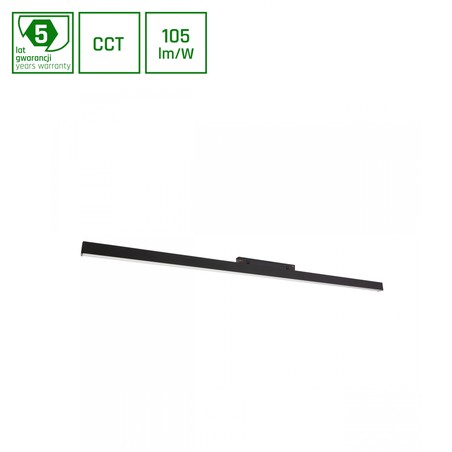 Luminária magnética WLD Shift 22 W IP20, CCT (temperatura de cor ajustável), com interruptor, preto