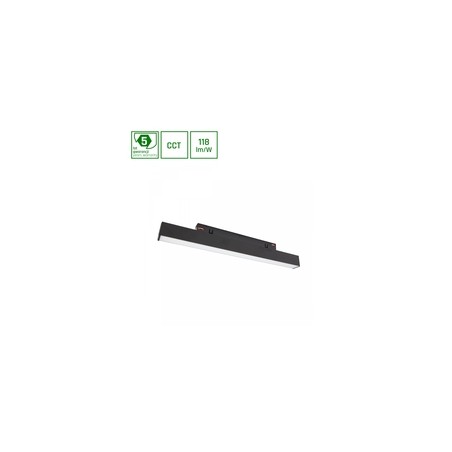 Luminaire magnétique WLD Shift 8 W IP20 CCT (température réglable) avec interrupteur noir