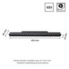 Luminaire magnétique WLD Shift Grid 24 W IP20 dimmable CCT (température réglable) connecté noir – photo 2