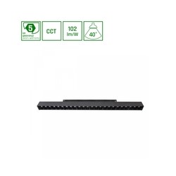 Luminaire magnétique WLD Shift Grid 24 W IP20 dimmable CCT (température réglable) connecté noir – photo 8