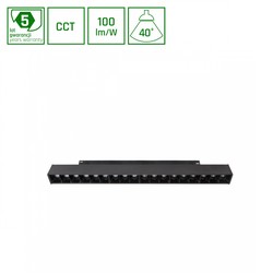 Luminaria magnética WLD Shift Grid 17 W IP20, regulable, CCT (temperatura de color ajustable), inteligente, negro – foto 4