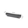Магнитный трековый светильник WLD Shift Grid 12 W IP20, диммируемый, CCT (регулируемая цветовая температура), умный, чёрный – фо
