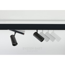 Magnetic track light WLD Shift 10 W IP20, dimmable, CCT (adjustable colour temperature), smart, black