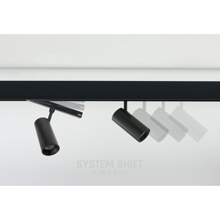 Magnetisk skenarmatur WLD Shift 10 W IP20, dimbar, CCT (justerbar färgtemperatur), smart, svart
