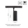 Магнитный трековый светильник WLD Shift 10 W IP20, диммируемый, CCT (регулируемая цветовая температура), умный, чёрный – фото 5