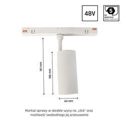 Magnetisk skenarmatur WLD Shift 10 W IP20, dimbar, CCT (justerbar färgtemperatur), smart, vit – foto 4