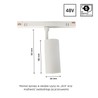 Magnetisk skenarmatur WLD Shift 10 W IP20, dimbar, CCT (justerbar färgtemperatur), smart, vit – foto 4