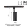 Magnetschienen-Leuchte WLD Shift 6 W IP20, dimmbar, CCT (Farbtemperatur einstellbar), smart, schwarz – Foto 4