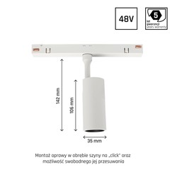 Luminaire magnétique WLD Shift 6 W IP20 dimmable CCT (température réglable) connecté blanc – photo 8