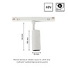 Magnetic track light WLD Shift 6 W IP20, dimmable, CCT (adjustable colour temperature), smart, white – photo 8