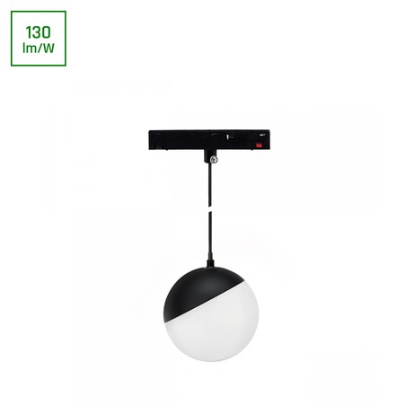 Luminaire magnétique globe WLD Shift Basic 10 W 3000 K IP20 suspendu noir – WLD+70002WW