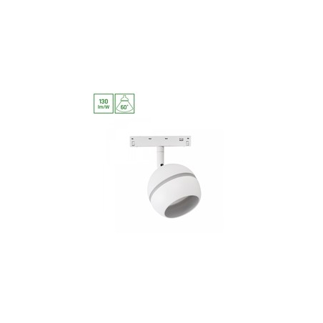 Apparecchio magnetico a globo WLD Shift Basic 10 W 4000 K IP20, bianco