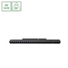 Apparecchio magnetico WLD Shift Basic Grid 18 W 4000 K IP20, nero