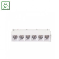 Magnetisk skenarmatur WLD Shift Basic Grid 6 W 2700 K IP20, vit – foto 2