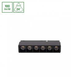 Magnetische railarmatuur WLD Shift Basic Grid 6 W 3000 K IP20, zwart