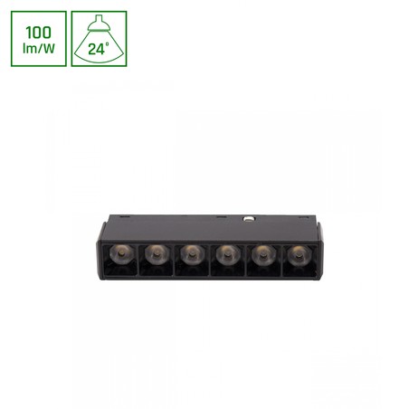 Магнитный трековый светильник WLD Shift Basic Grid 6 W 3000 K IP20, чёрный