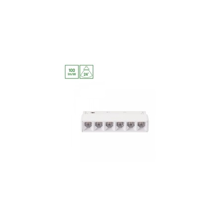 Magnetische railarmatuur WLD Shift Basic Grid 6 W 4000 K IP20, wit