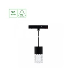 Magnetische railarmatuur WLD Shift Basic Hangit Crydegal 6 W 3000 K IP20, hangend, zwart