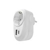 Stekkeradapter 1-voudig + USB-A en USB-C, overspanningsbeveiliging – Schuko (type F) – foto 3