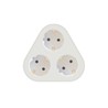 Plug adapter 3 sockets, triangular – Schuko (type F)