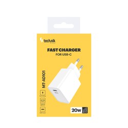 Carregador de parede USB-C 20 W, carregamento rápido, cor branco – foto 5
