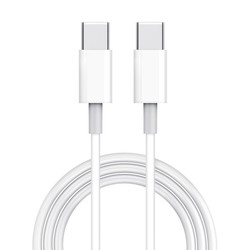 USB-C to USB-C charging and data cable, 1 m, 60 W, white – photo 2