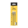 Kabel do ładowania i transmisji danych USB-A – USB-C, w oplocie, 1 m, 3 A, kolor czarny – zdjęcie 5