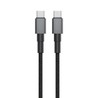 USB-C to USB-C charging and data cable, braided, 1 m, 60 W, black – photo 2