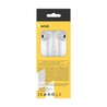 Auriculares com fio USB-C EP102 com microfone e comando, cor branco – foto 3