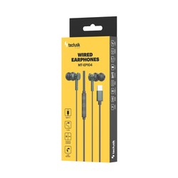Auriculares con cable USB-C EP104 con micrófono y control, color oliva – foto 4