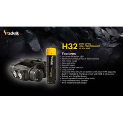 Stirnlampe H32 – 1000 lm, mit 18650-Akku – Foto 14