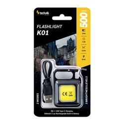 Lampe de poche K01 – 500 lm, rechargeable USB-C