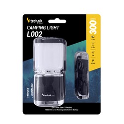 Φανάρι κάμπινγκ L002 – 330 lm, επαναφορτιζόμενος μέσω USB-C