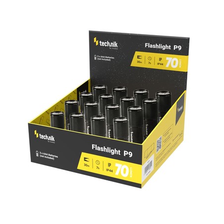 Pocket torch P9 – 70 lm, 3×AAA batteries not included