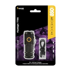 Torcia tascabile TT85 – 850 lm, con batteria 18350