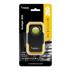 Linterna de trabajo W20 – 250 lm, pilas 3×AAA no incluidas